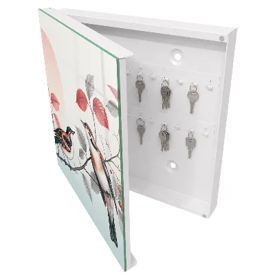 Schlüsselschrank für den Flur Vögel Natur