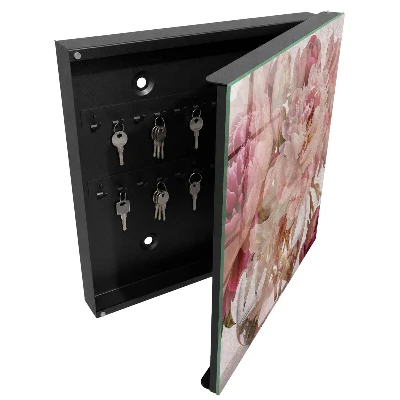 Schlüsselschrank für den Flur Romantische Blumen