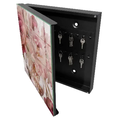 Schlüsselschrank für den Flur Romantische Blumen