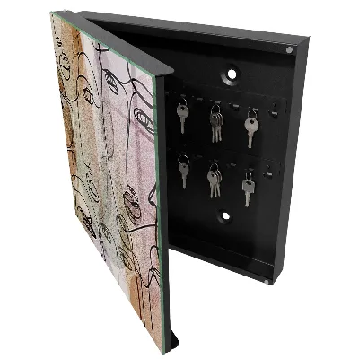 Schlüsselschrank Strichzeichnung