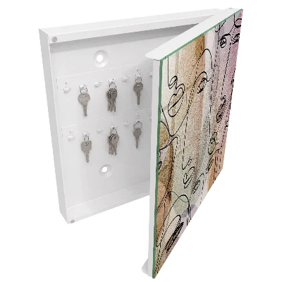 Schlüsselschrank Strichzeichnung