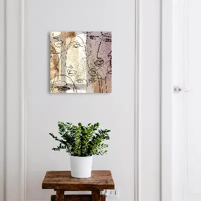 Schlüsselschrank Strichzeichnung