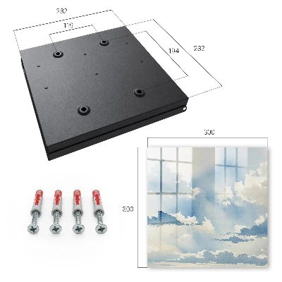 Schlüsselkasten modern Wolken am Himmel