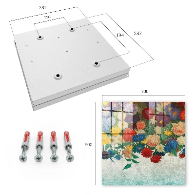 Schlüsselschrank für den Flur Blumenparadies