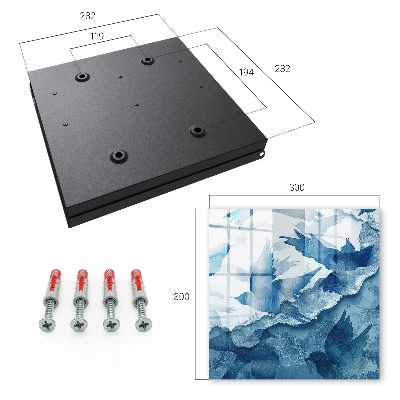 Schlüsselschrank Aquarellvögel