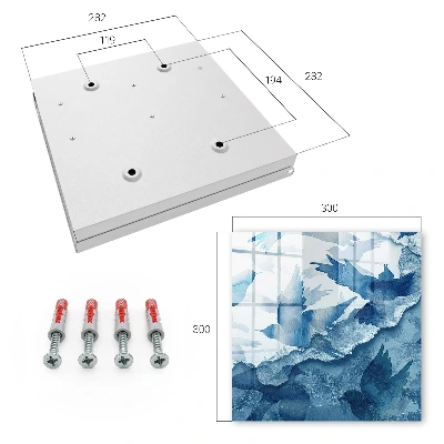 Schlüsselschrank Aquarellvögel