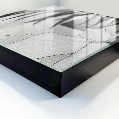 Schlüsselkasten modern Graue Blätter
