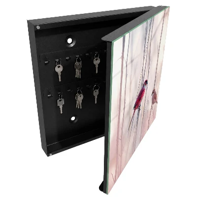 Schlüsselschrank für den Flur Zwei Vögel
