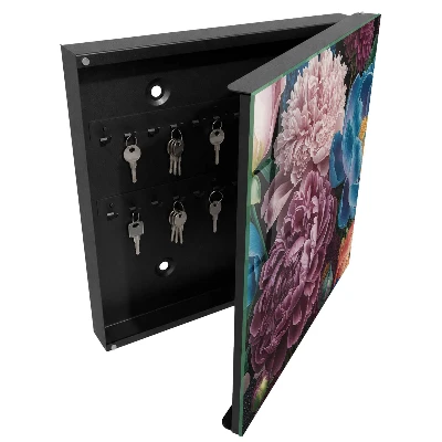 Schlüsselkasten modern Bunte Blumen