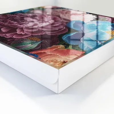 Schlüsselkasten modern Bunte Blumen