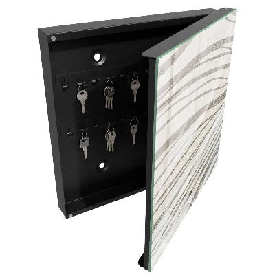 Schlüsselkasten modern Wellen von Grau