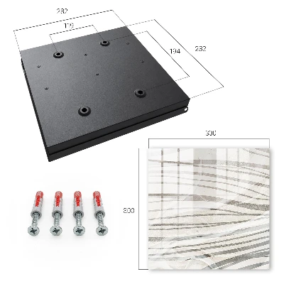 Schlüsselkasten modern Wellen von Grau