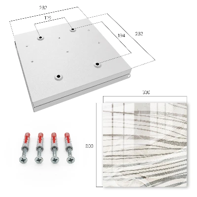 Schlüsselkasten modern Wellen von Grau