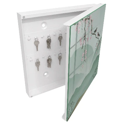 Schlüsselschrank Vögel und Blumen