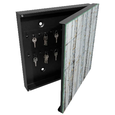 Schlüsselschrank für den Flur Birkennatur