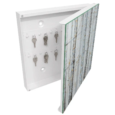 Schlüsselschrank für den Flur Birkennatur