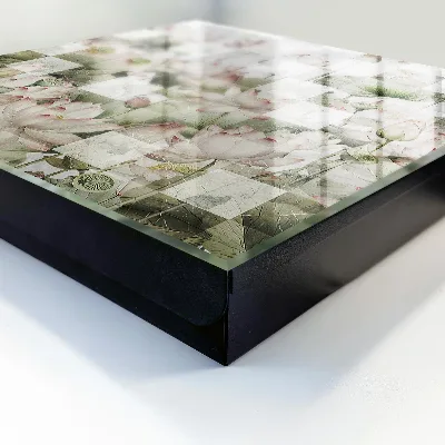 Schlüsselschrank für den Flur Geometrische Lilien