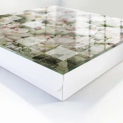 Schlüsselschrank für den Flur Geometrische Lilien