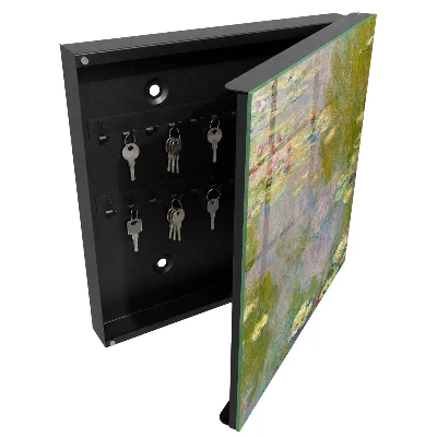 Schlüsselschrank für den Flur mit Motiv Claude Monet Seerosen