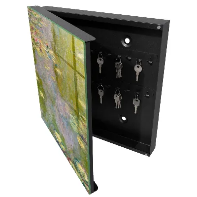 Schlüsselschrank für den Flur Claude Monet Seerosen