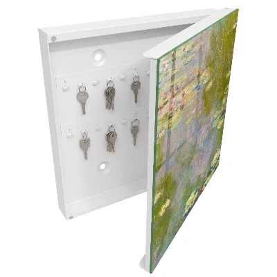 Schlüsselschrank für den Flur Claude Monet Seerosen