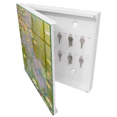Schlüsselschrank für den Flur Claude Monet Seerosen