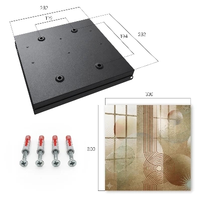 Schlüsselschrank für den Flur Geometrische Formen