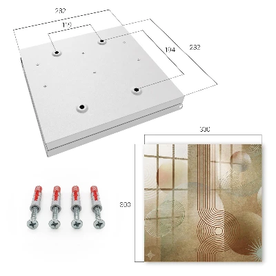 Schlüsselschrank für den Flur Geometrische Formen
