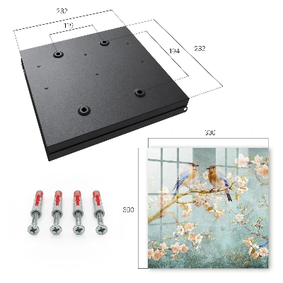 Schlüsselschrank Frühlingsszene