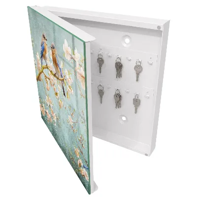 Schlüsselschrank Frühlingsszene