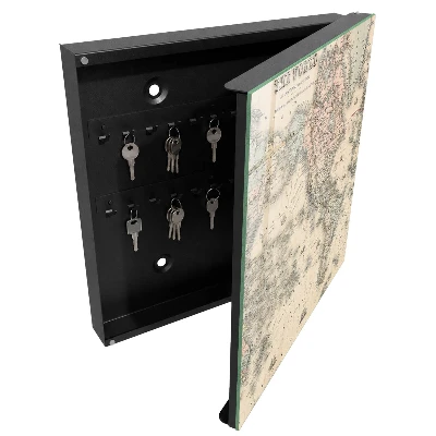 Schlüsselschrank Weltkarte