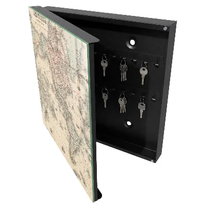 Schlüsselschrank Weltkarte
