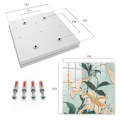 Schlüsselkasten modern Zarte Lilien