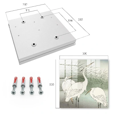 Schlüsselschrank für den Flur Reiher und Gräser