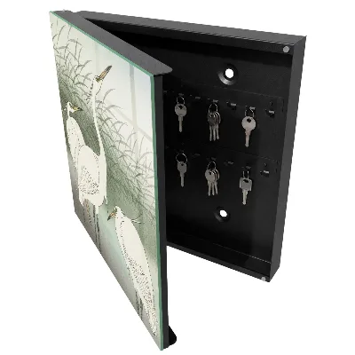 Schlüsselschrank für den Flur Reiher und Gräser