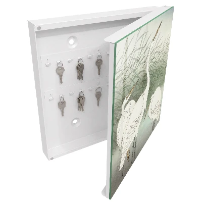 Schlüsselschrank für den Flur Reiher und Gräser
