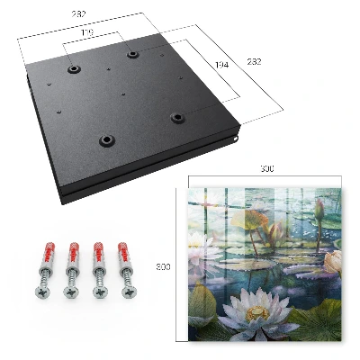 Schlüsselschrank Wasserblumen