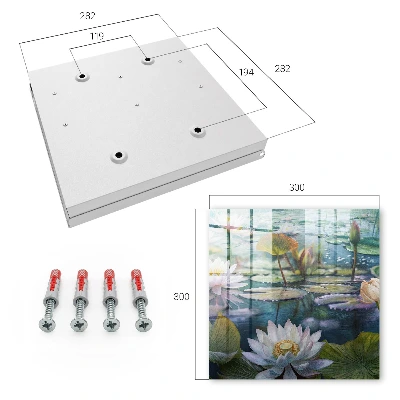 Schlüsselschrank Wasserblumen