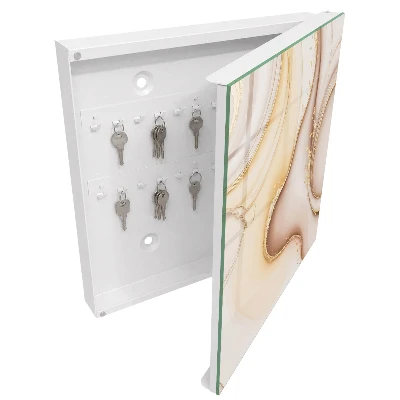 Schlüsselkasten modern Beige Wellen