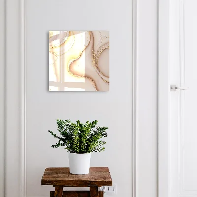 Schlüsselkasten modern Beige Wellen