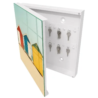Schlüsselschrank Bunte Häuser