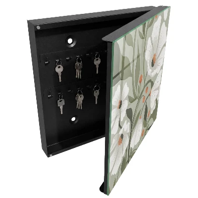 Schlüsselschrank für den Flur Beige Blüten
