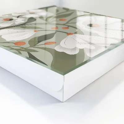 Schlüsselschrank für den Flur Beige Blüten