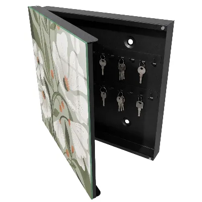 Schlüsselschrank für den Flur Beige Blüten