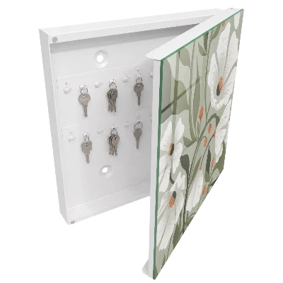 Schlüsselschrank für den Flur Beige Blüten