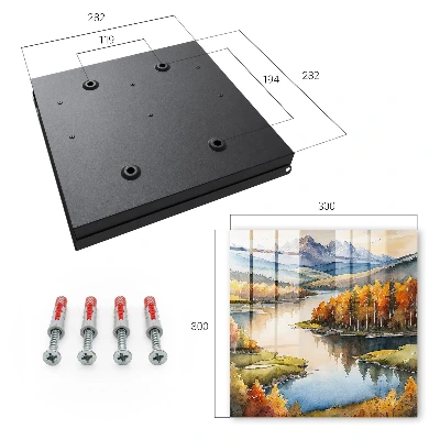Schlüsselschrank für den Flur Herbstliche Berge