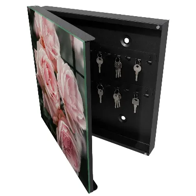 Schlüsselschrank für den Flur Rosa Rosen