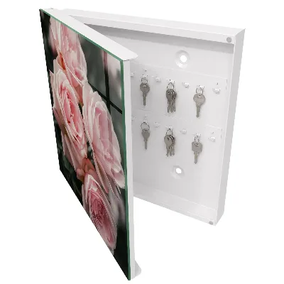 Schlüsselschrank für den Flur Rosa Rosen