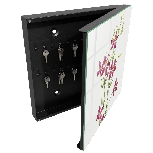 Schlüsselschrank für den Flur Rosa Blüten