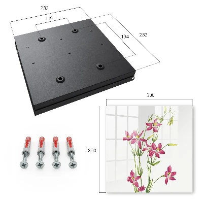 Schlüsselschrank für den Flur Rosa Blüten